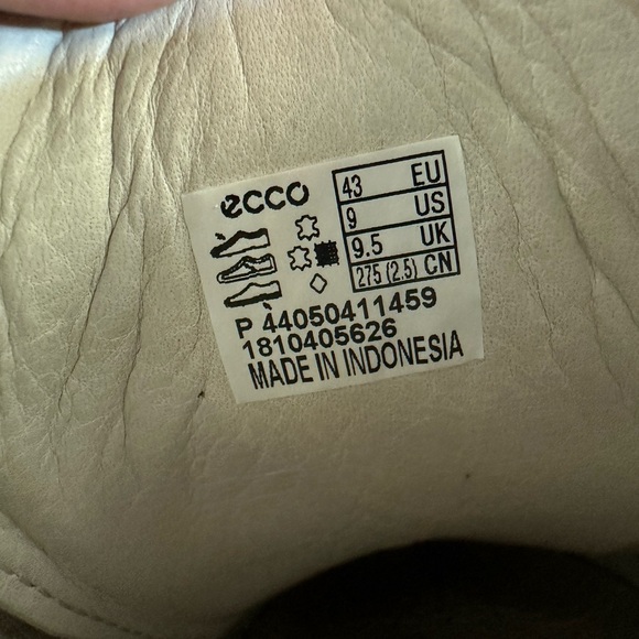 Ecco men’s gray sneakers 43 us 9.5 - Picture 4 of 4